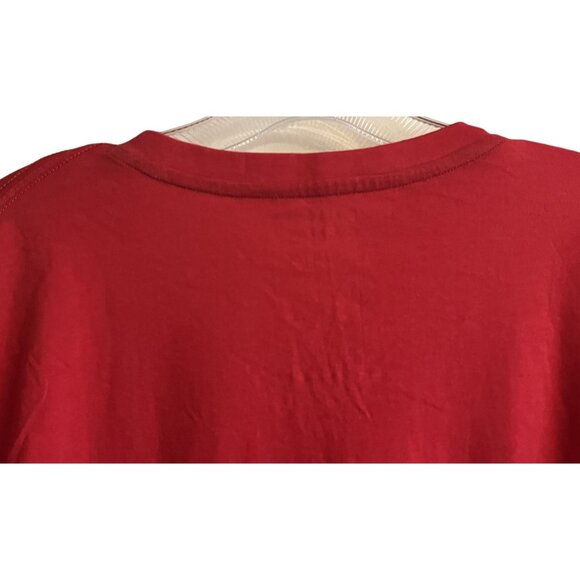 P. Diddy Sean John Red 100% Cotton 2XL Mens V Neck Logo Tshirt EST 1998 NWT - Picture 10 of 15